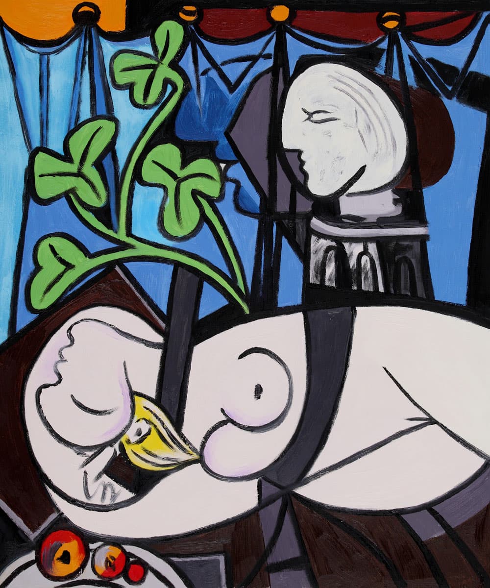 Nude, Green Leaves and Bust by Pablo Picasso